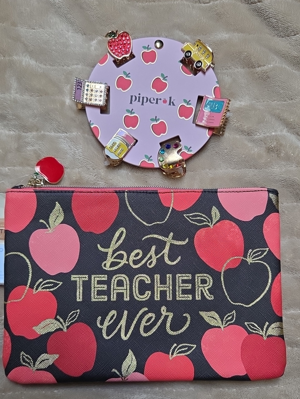 Best Teacher Ever Pouch And Teacher Inspired Clips